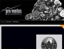 Tablet Screenshot of pro-ventus.de